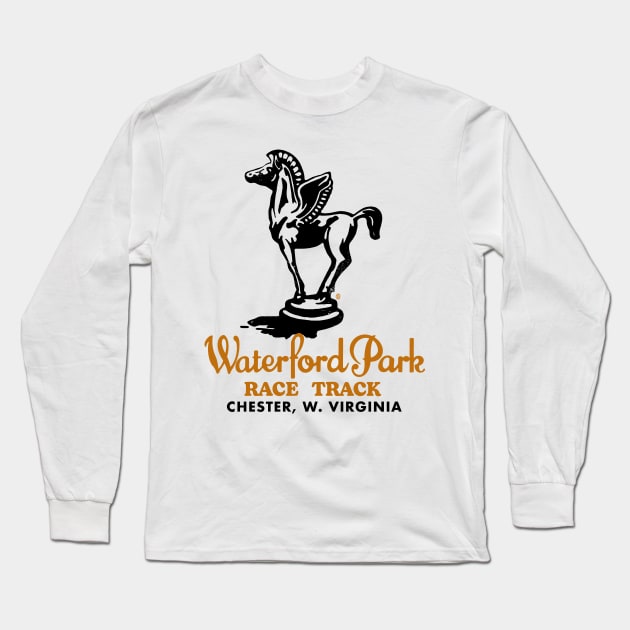 Retro Vintage Waterford Park Race Track Long Sleeve T-Shirt by StudioPM71